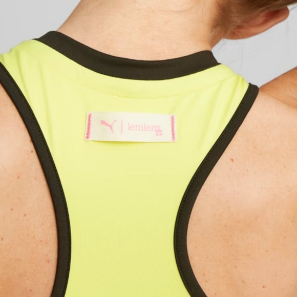 💛PUMA LEMLEM CROPPED TRAINING TANK TOP SIZE L - Picture 3 of 12